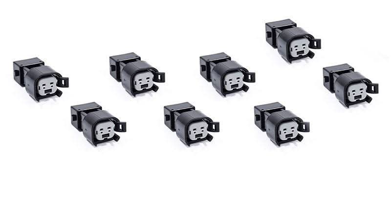 8x USCAR EV6 & EV14 Female to EV1 Male Fuel Injector Connectors Adapters VW AUDI