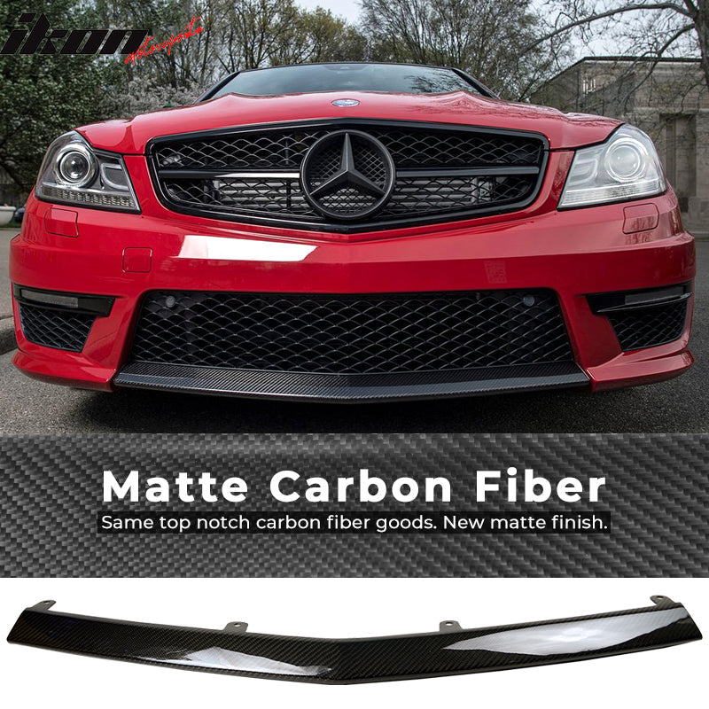 2012-2014 Benz W204 C-Class C63 AMG Sedan Front Lip Carbon Fiber