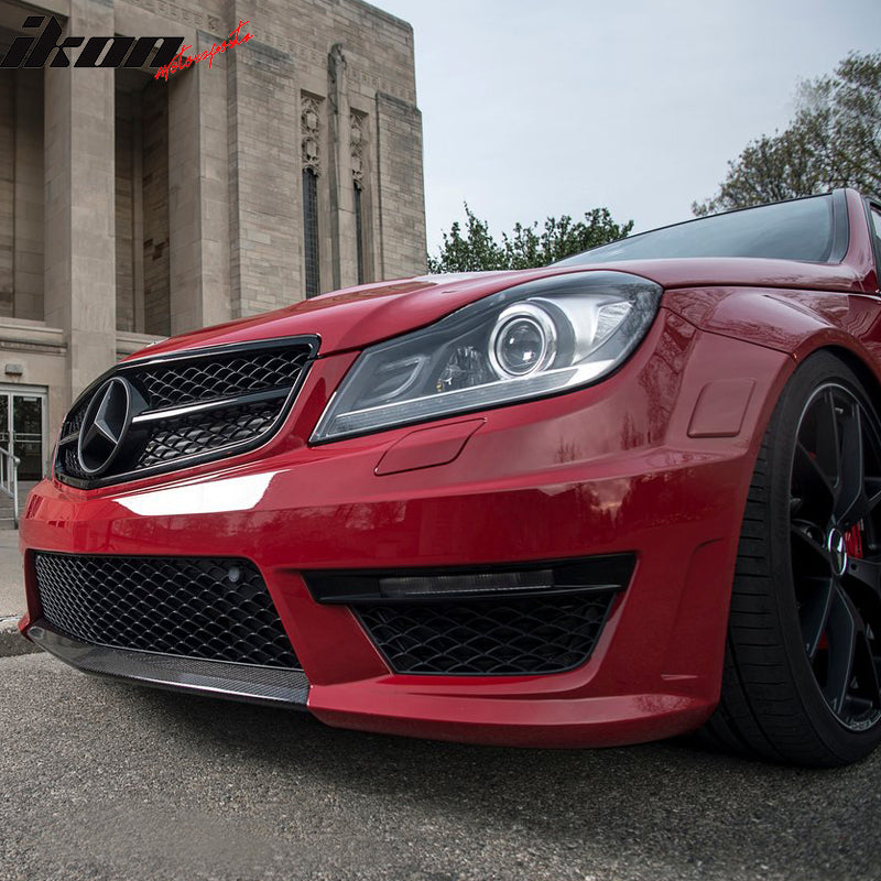 2012-2014 Benz W204 C-Class C63 AMG Sedan Front Lip Carbon Fiber