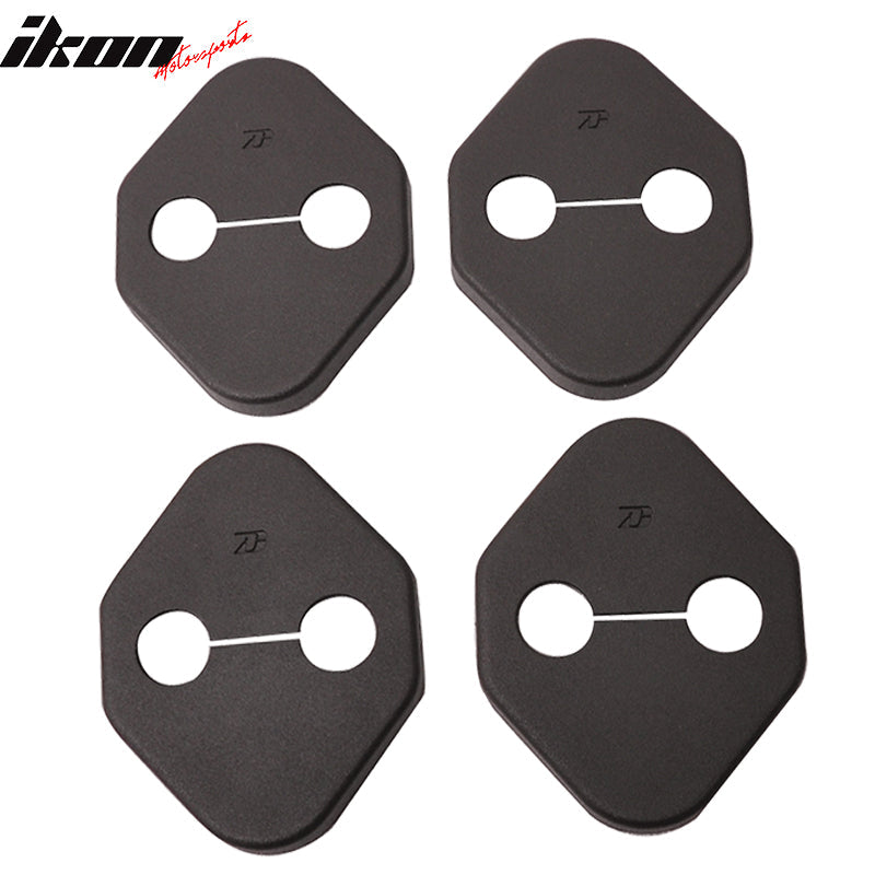 Honda Toyota Black Door Latch Striker Catch Bracket Cover Cap 4 PC PP