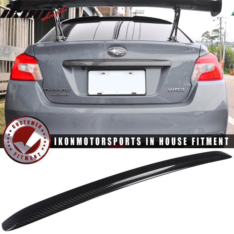 2015-2021 Subaru WRX STI Rear Trunk Lid Garnish Cover Carbon Fiber