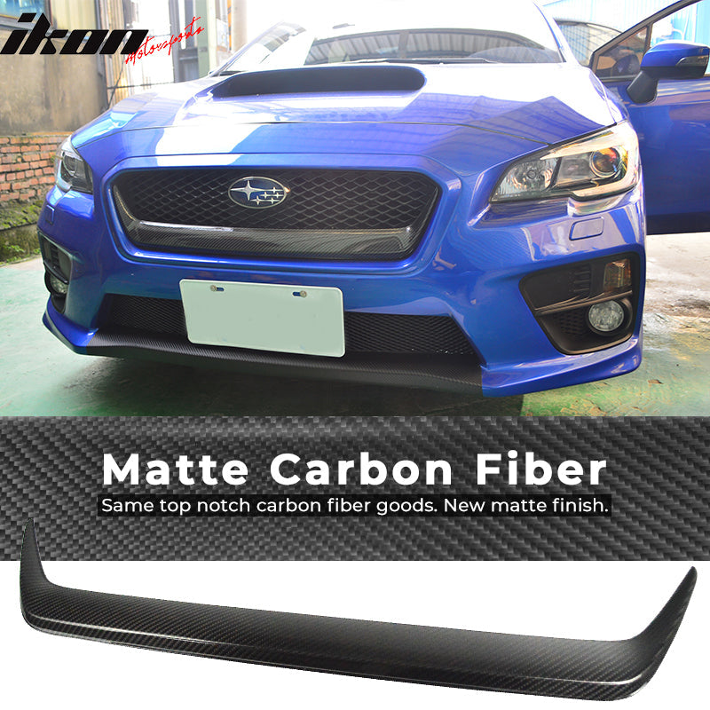 2015-2017 Subaru WRX STI Front Grille Garnish Cover Carbon Fiber