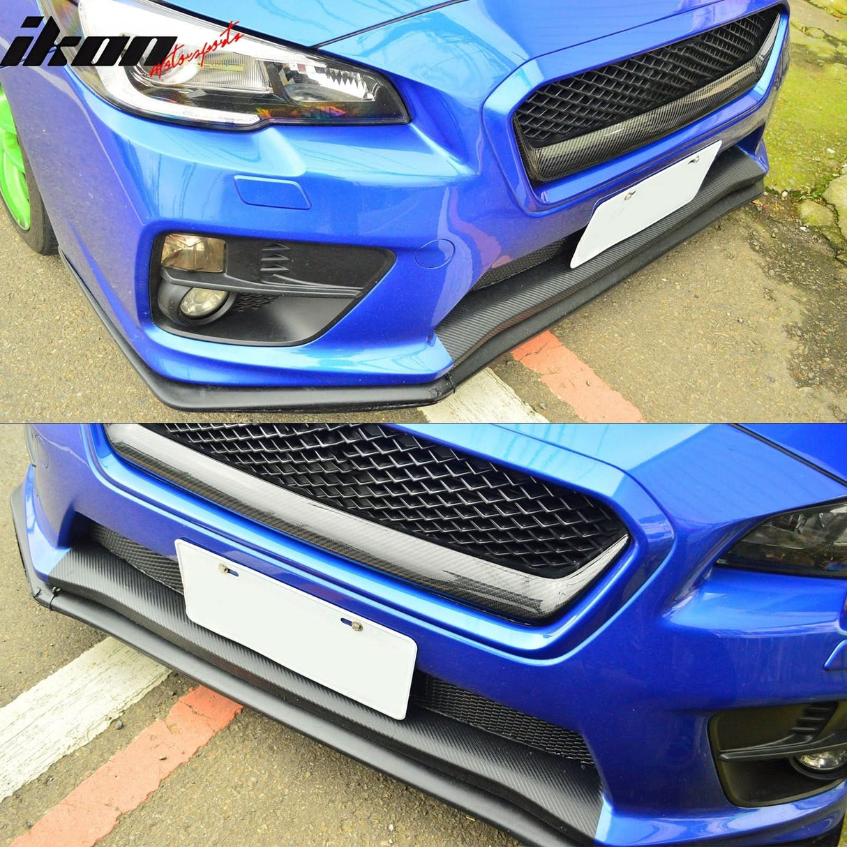 2015-2017 Subaru WRX STI Front Grille Garnish Cover Carbon Fiber
