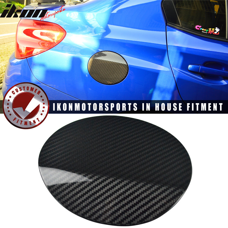 2015-2021 Subaru WRX STI Sedan Fuel Tank Cap Cover Trim Carbon Fiber