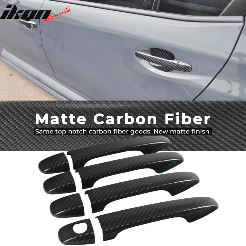 2015-2021 Subaru WRX STI Sedan Door Handle Cover Trim Carbon Fiber
