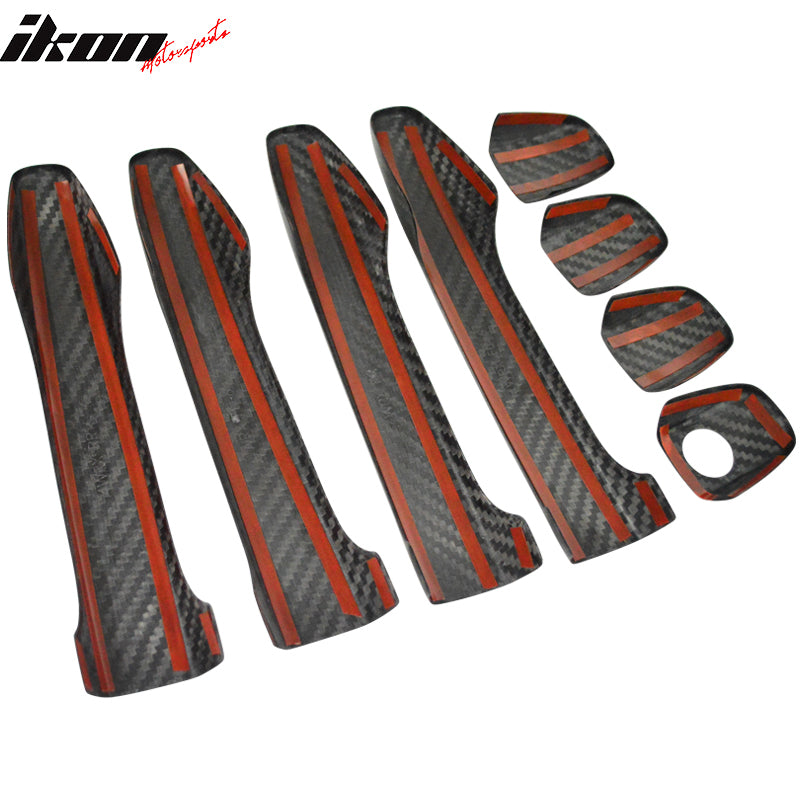 2015-2021 Subaru WRX STI Sedan Door Handle Cover Trim Carbon Fiber