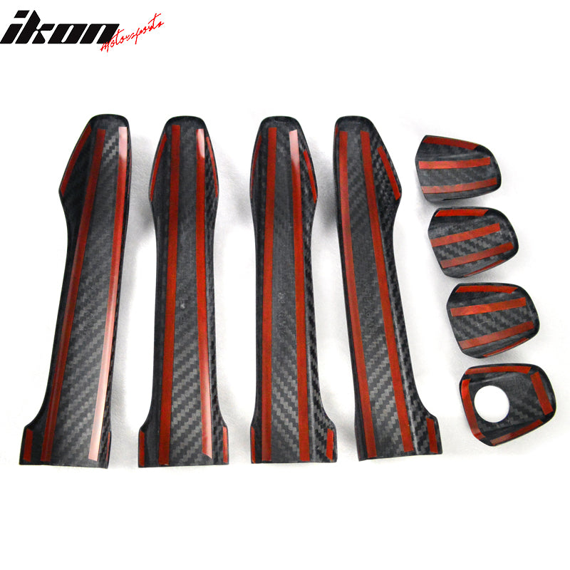 2015-2021 Subaru WRX STI Sedan Door Handle Cover Trim Carbon Fiber