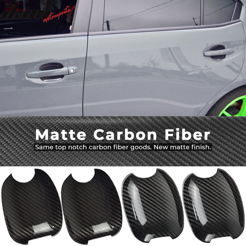 2015-2021 Subaru WRX STI 4DR Door Cup Bowl Trim Cover Carbon Fiber