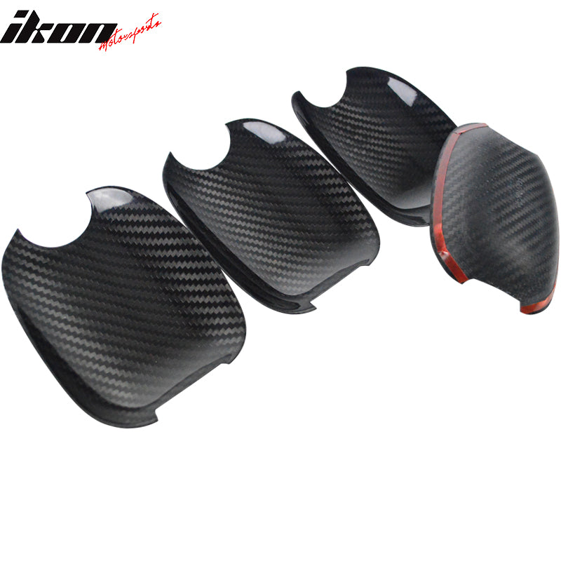 2015-2021 Subaru WRX STI 4DR Door Cup Bowl Trim Cover Carbon Fiber