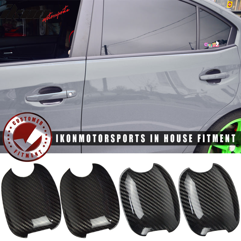 2015-2021 Subaru WRX STI 4DR Door Cup Bowl Trim Cover Carbon Fiber
