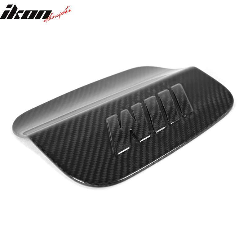 2016-2019 BMW X6 F16 X6M F86 Carbon Fiber CF Side Oil Cap Cover Trim