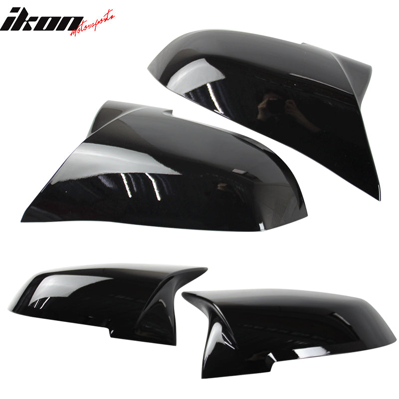 Fits BMW E84 F20 F22 F32 F33 Pair M4 Glossy Black Mirror Covers