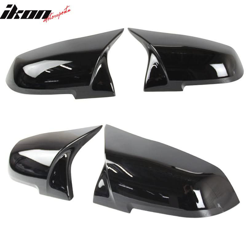 Fits BMW E84 F20 F22 F32 F33 Pair M4 Glossy Black Mirror Covers