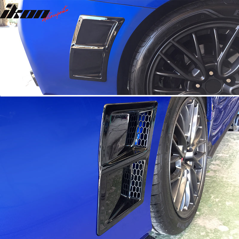 2015-2021 Subaru WRX & STI Unpainted Rear Bumper Side Fender Vent ABS