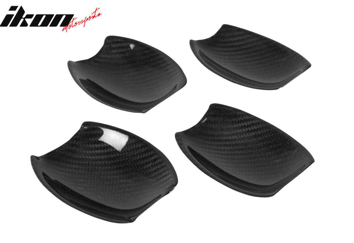 2016-2019 BMW X6 F16 X6M F86 Carbon Fiber Outside Door Bowl Cover Trim