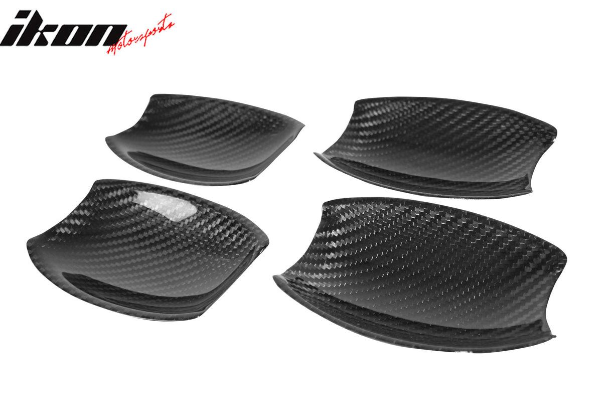 2016-2019 BMW X6 F16 X6M F86 Carbon Fiber Outside Door Bowl Cover Trim