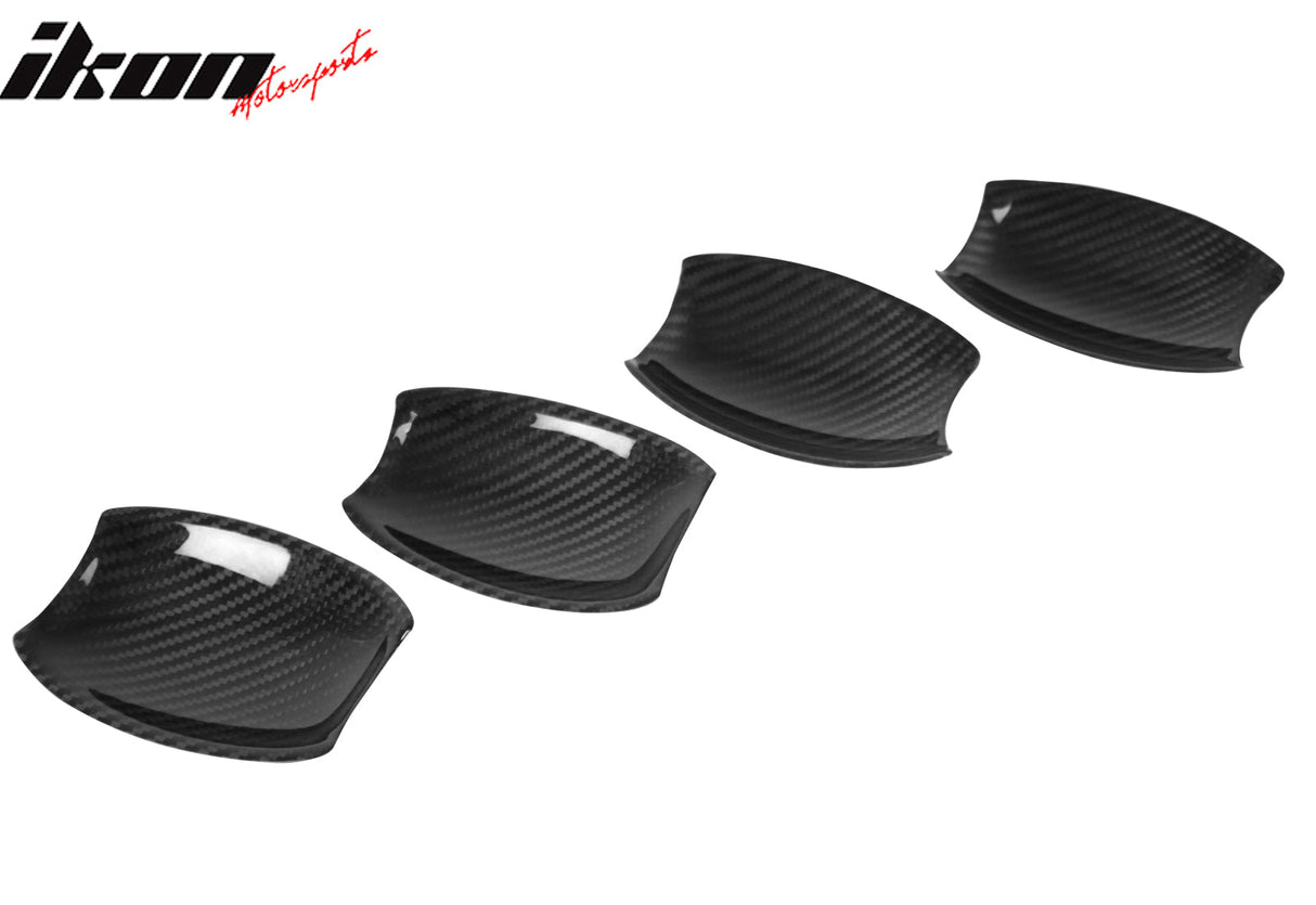 2016-2019 BMW X6 F16 X6M F86 Carbon Fiber Outside Door Bowl Cover Trim