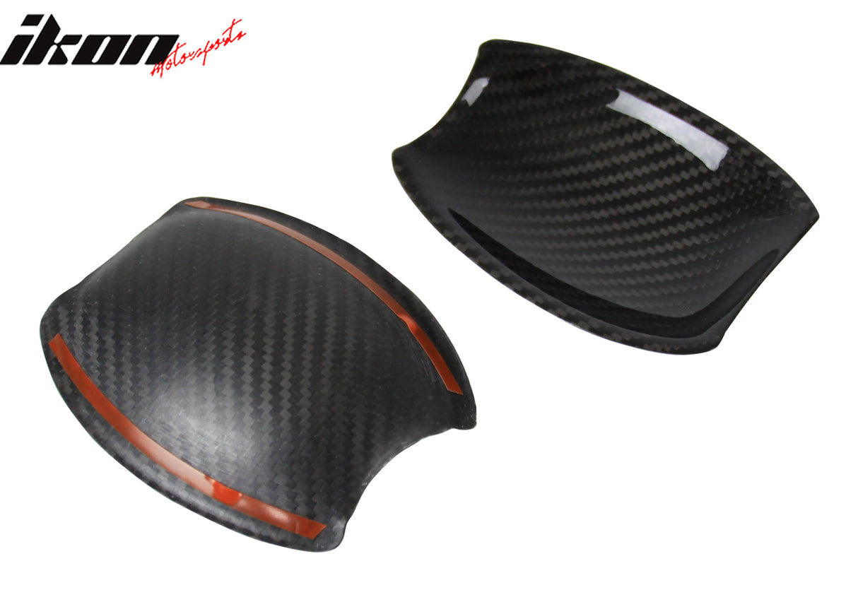 2016-2019 BMW X6 F16 X6M F86 Carbon Fiber Outside Door Bowl Cover Trim