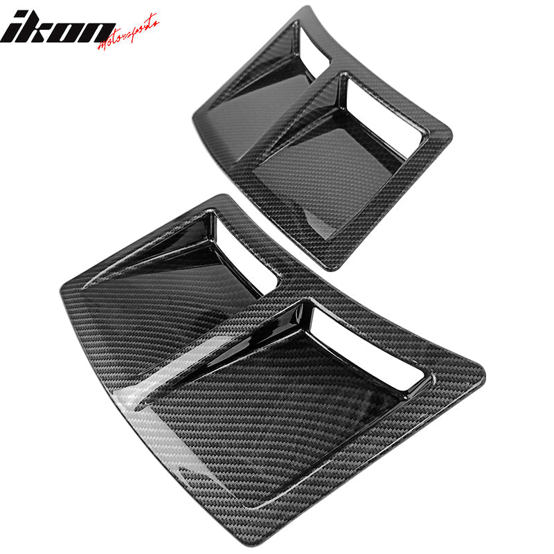2015-2021 Subaru WRX STI Style Carbon Fiber Print Rear Side Vent Cover