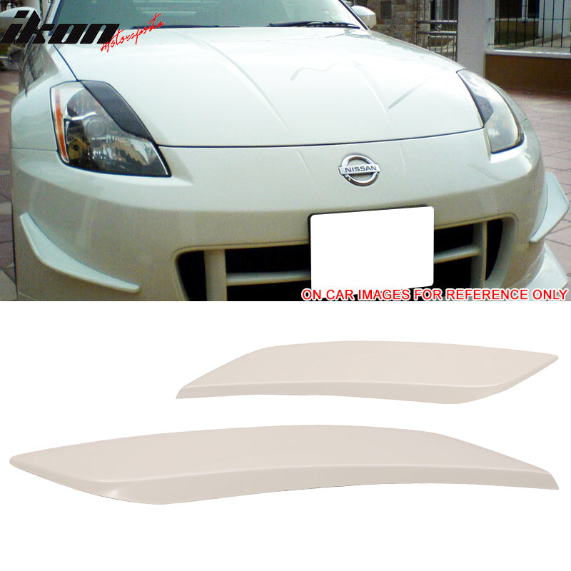 2003-2008 Nissan 350Z 2Dr Headlight Eyelids Eyebrows Cover ABS