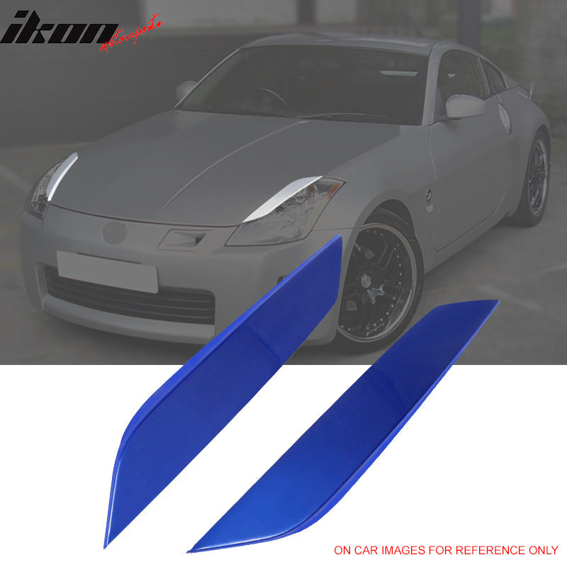 2003-2009 Nissan 350Z Z33 Fairlady Front Eyebrows Headlight Eyelid ABS