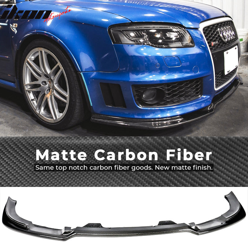 2006-2008 Audi A4 B7 Sedan Front Bumper Lip Carbon Fiber