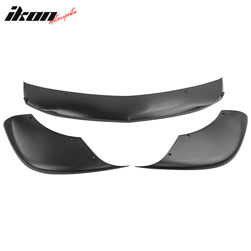 2012-2014 Benz W204 C Class GH Style 3PC Unpainted Front Bumper Lip