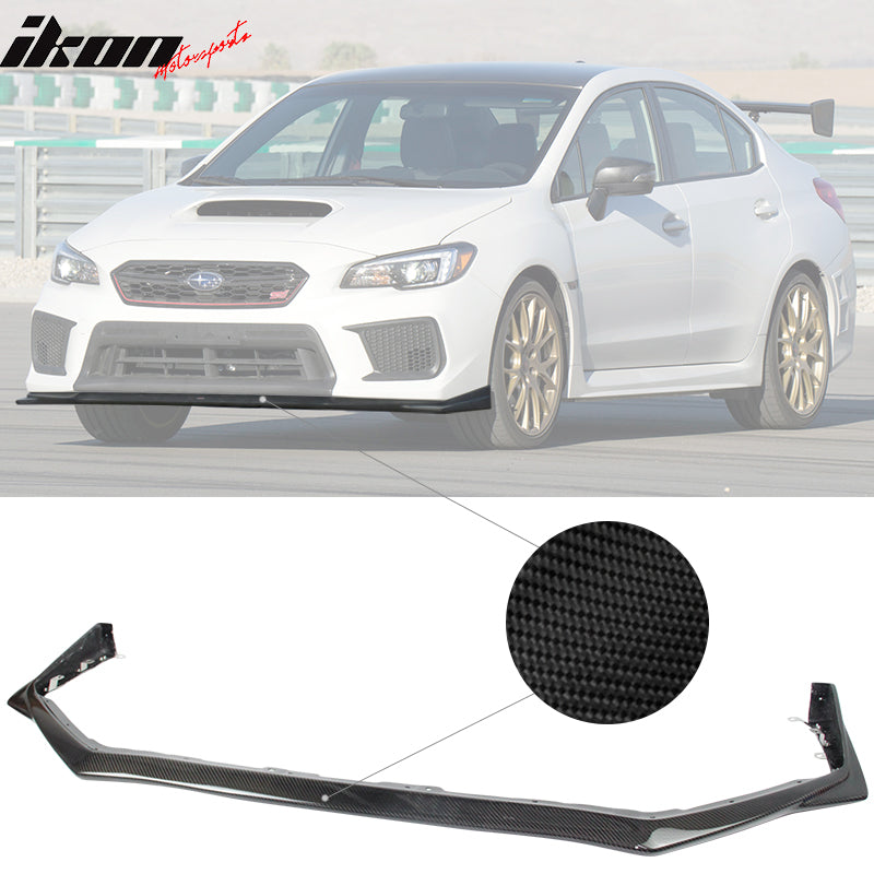 2018-2021 Subaru WRX STI Sedan Front Bumper Lip Carbon Fiber