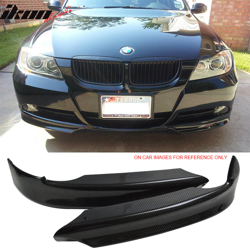 2006-2008 BMW E90 3 Series 4DR Front Bumper Lip Carbon Fiber