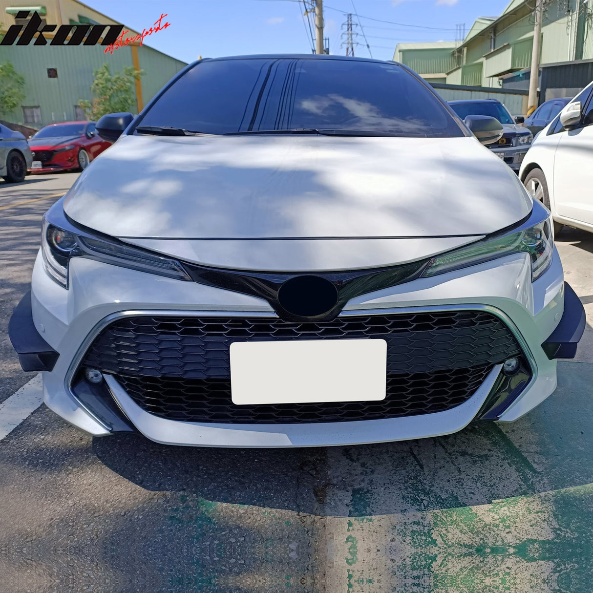 2019-2025 Toyota Corolla Hatchback D Style Painted #218 Front Canards