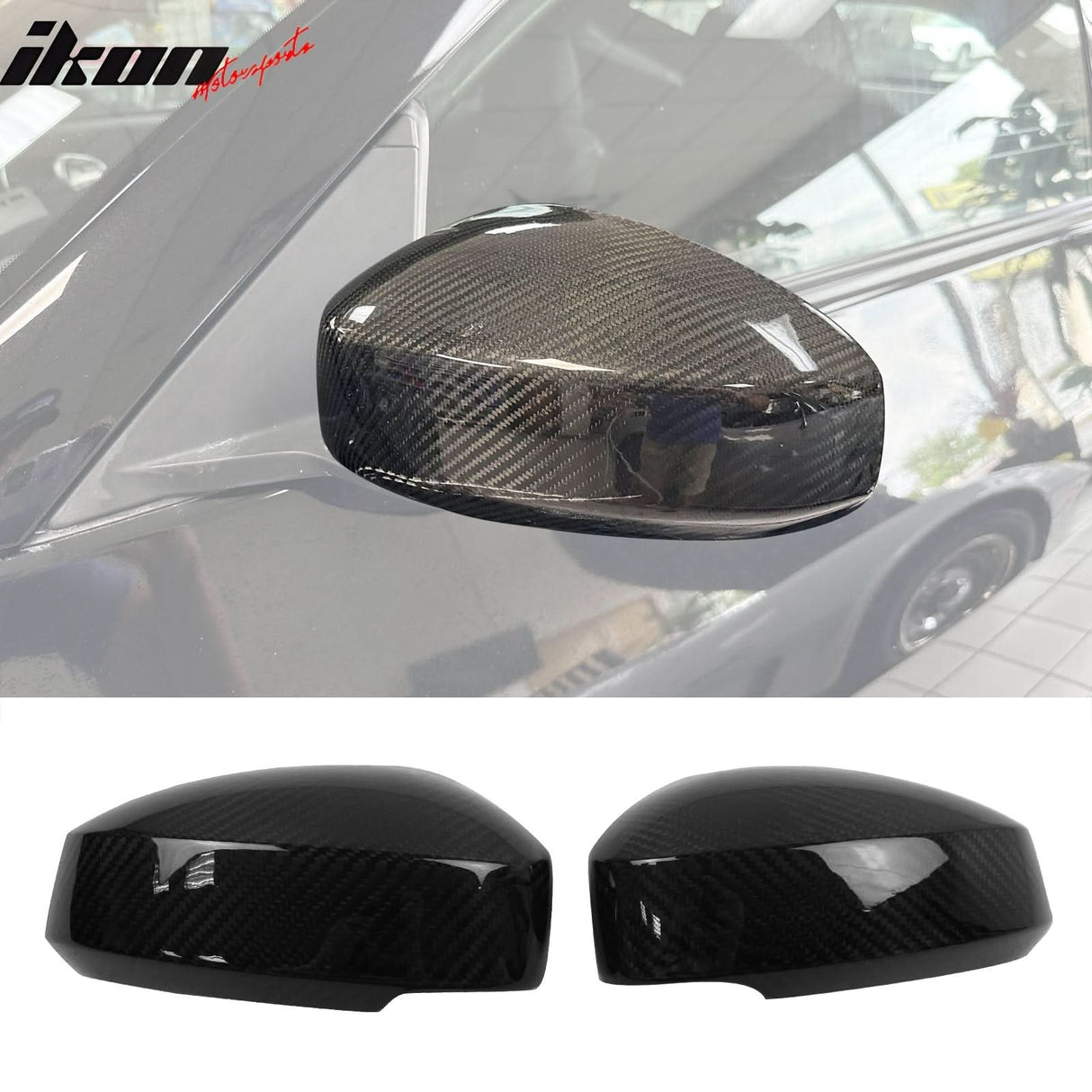 2003-2009 Nissan 350Z Z33 Side Rear View Mirror Covers Carbon Fiber