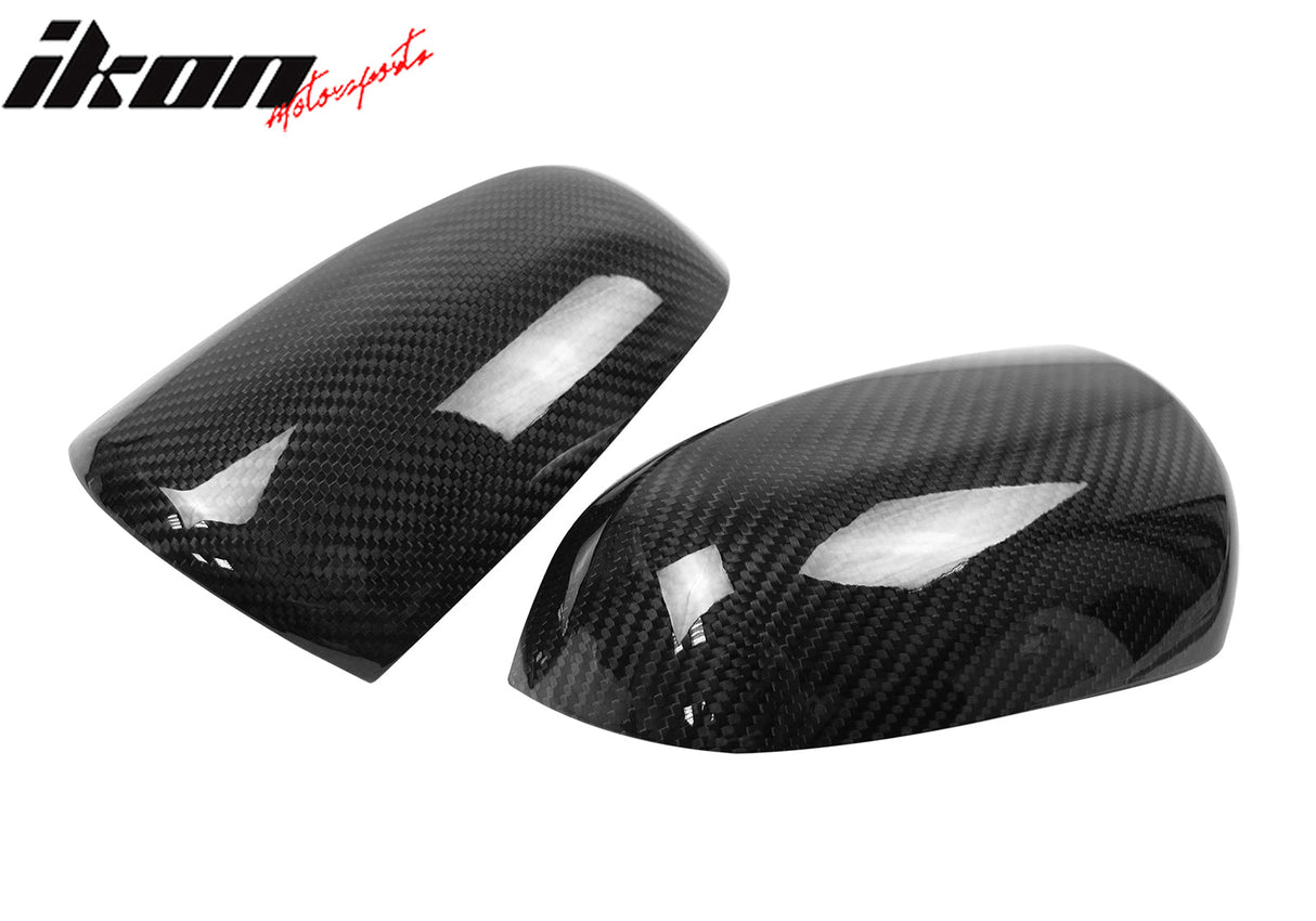 2005-2008 Audi A4 A6 Rear View Mirror Cover Carbon Fiber OEM Style 2PC
