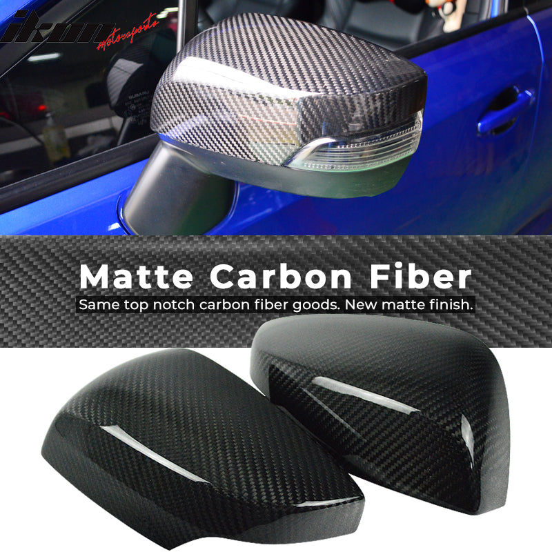 2015-2021 Subaru WRX STI Side Rear View Mirror Cover Carbon Fiber