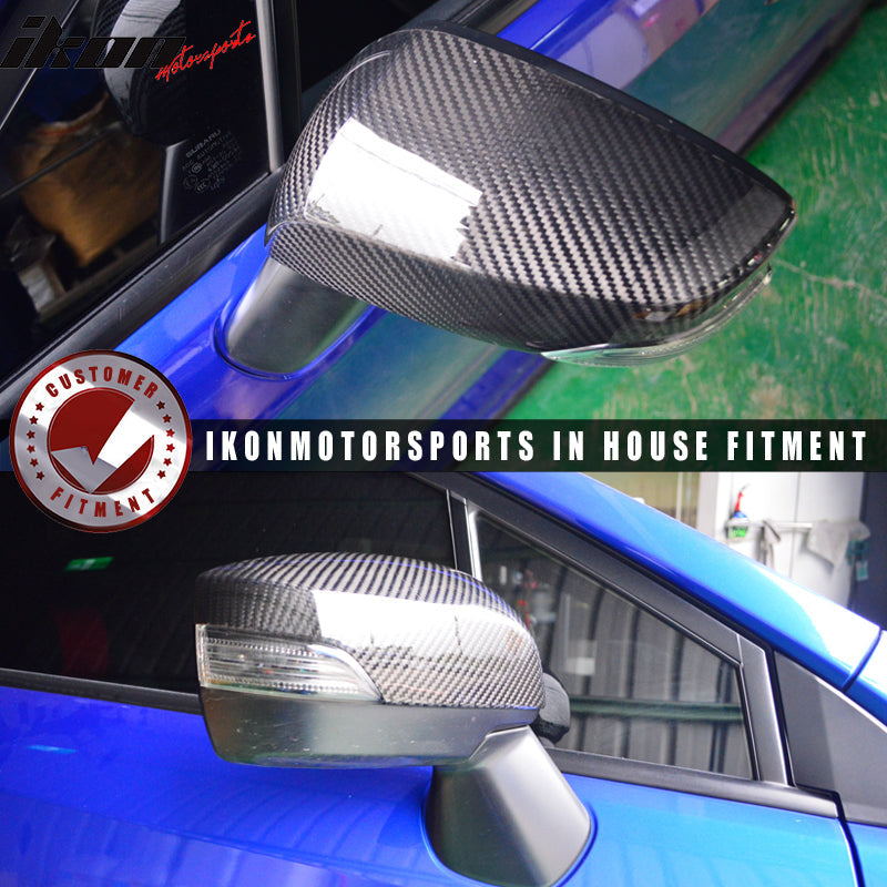 2015-2021 Subaru WRX STI Side Rear View Mirror Cover Carbon Fiber