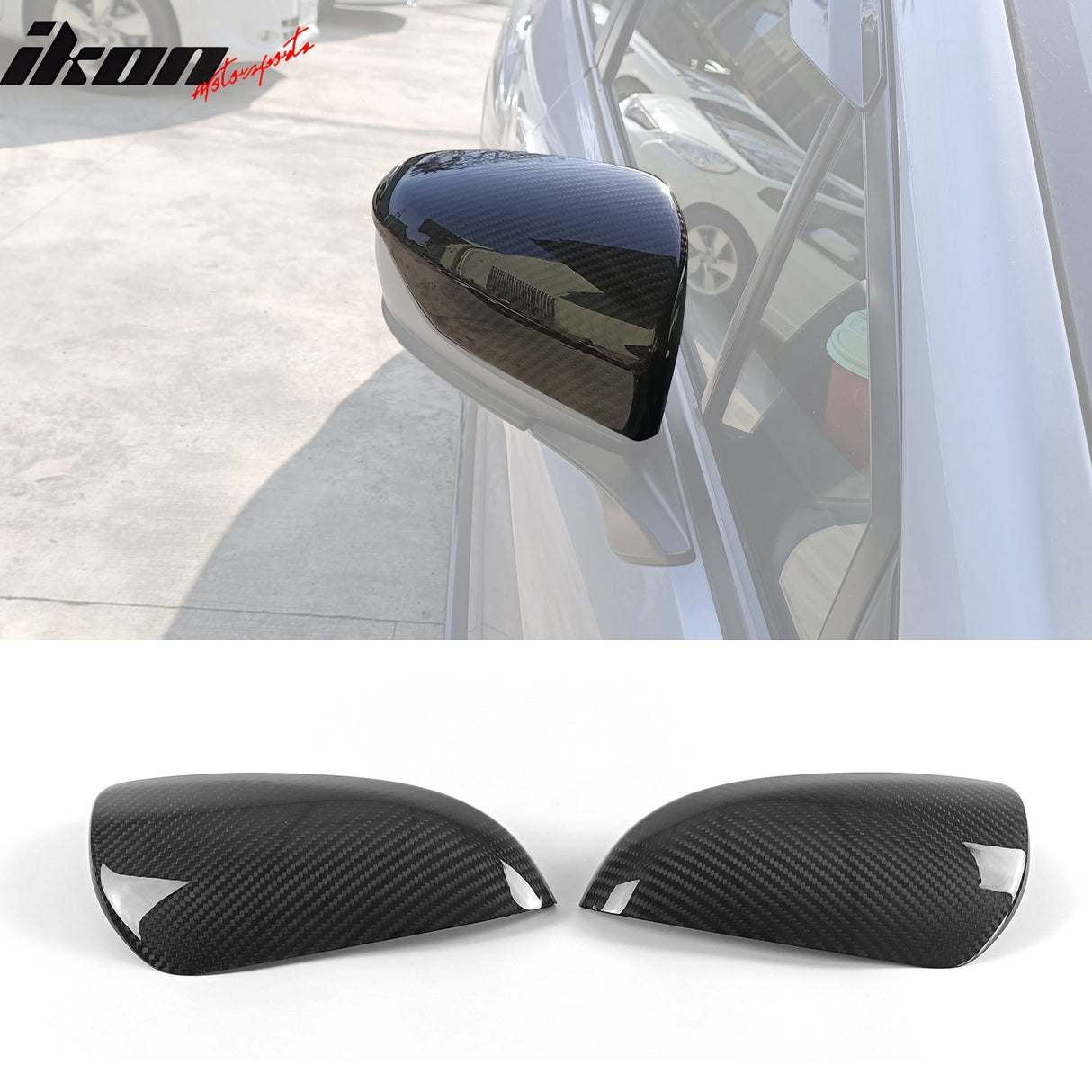 2022-2025 Subaru WRX Sedan 4-Door Mirror Covers Carbon Fiber 2PCS