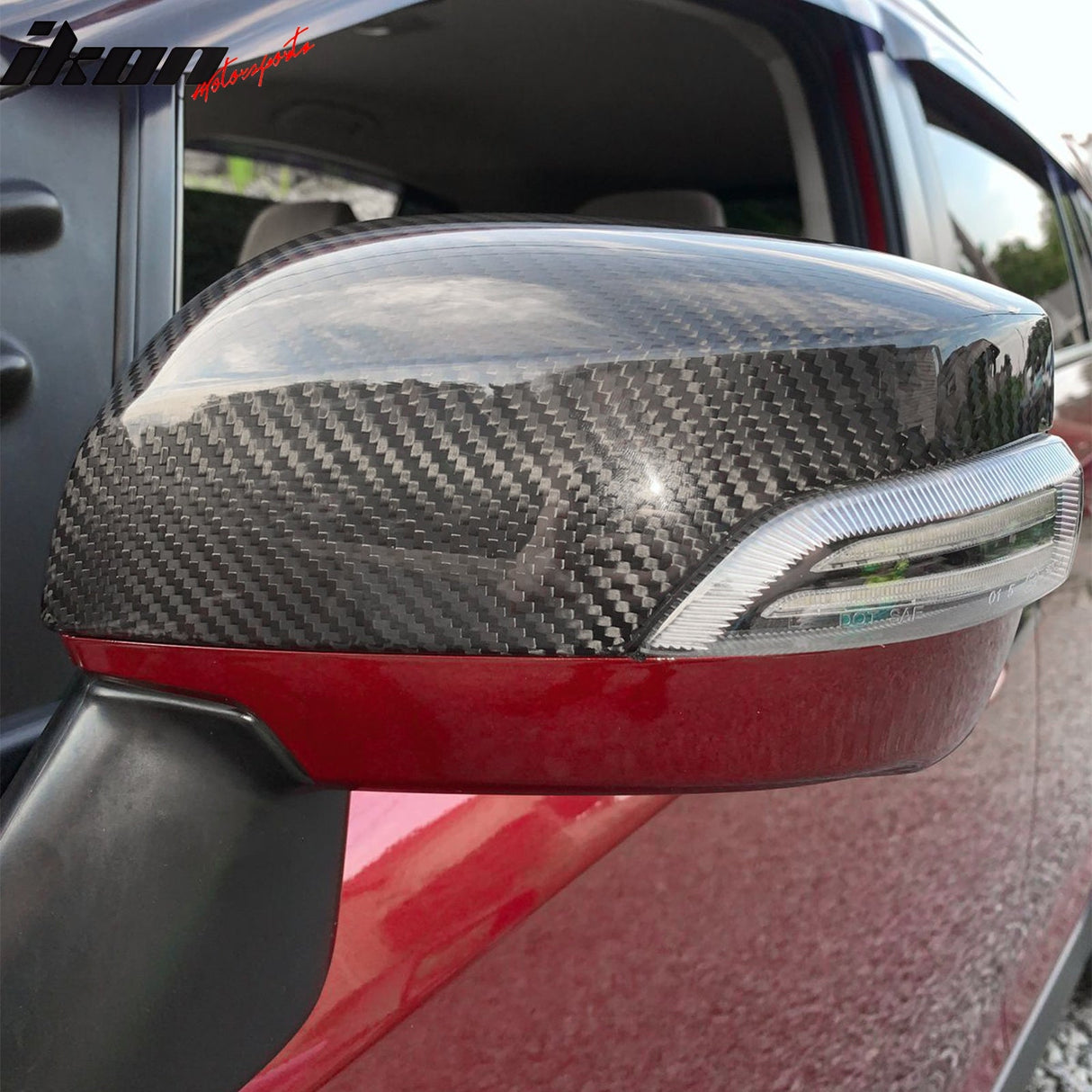 2015-2021 Subaru WRX & WRX STI Sedan 4-Door Mirror Covers Carbon Fiber