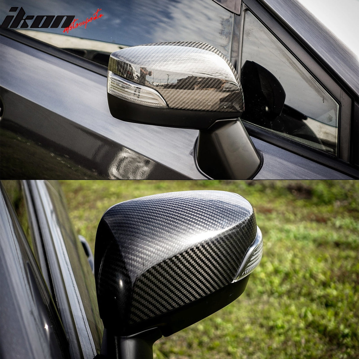 2015-2021 Subaru WRX & WRX STI Sedan 4-Door Mirror Covers Carbon Fiber