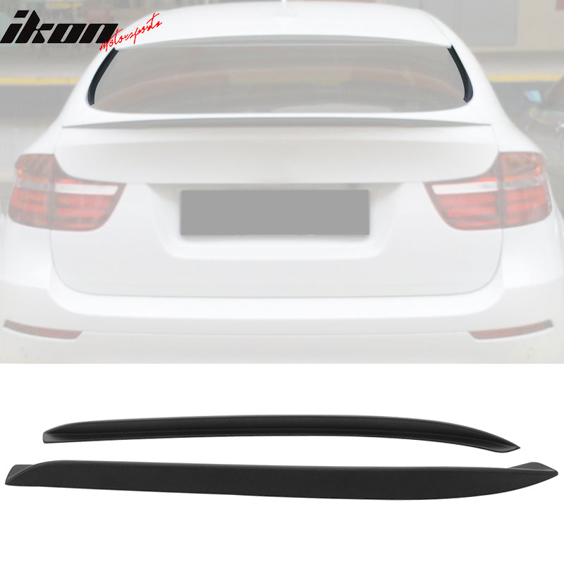 2008-2014 BMW E71 E72 X6 X6M Rear Window Fin Trims Diffuser Spoiler