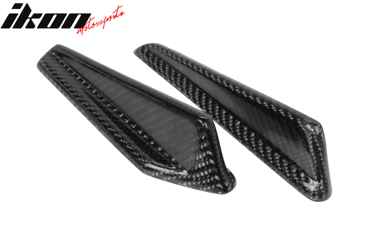 2015-2021 Subaru WRX STI Style Front Bumper Canards Carbon Fiber Vents