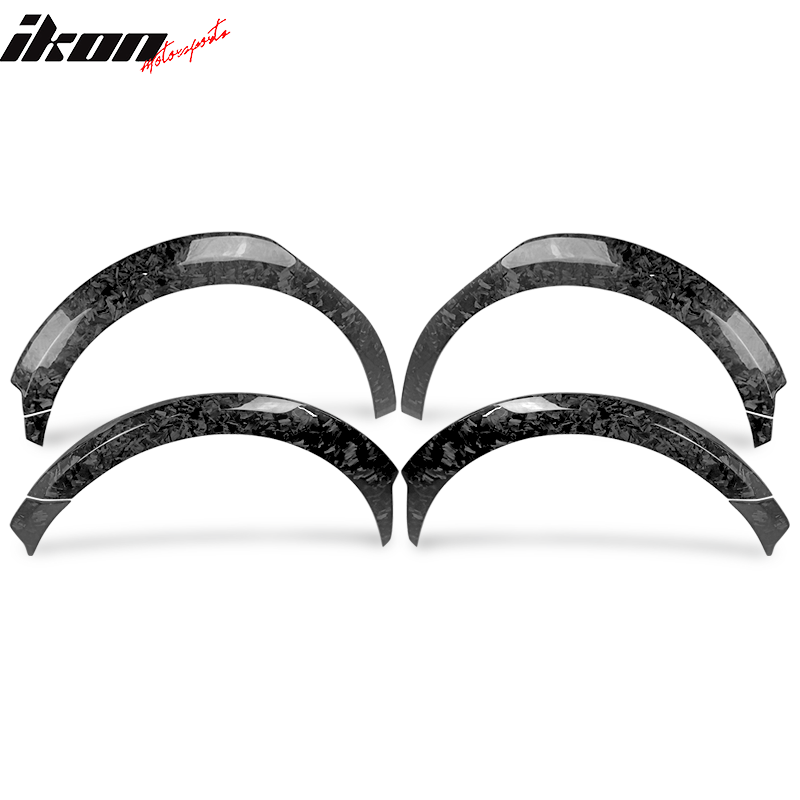 2017-2023 Tesla Model 3 Fender Flares Forged Carbon Fiber 8PC