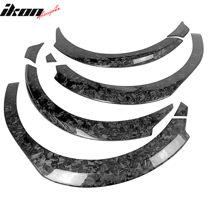 2017-2023 Tesla Model 3 Fender Flares Forged Carbon Fiber 8PC