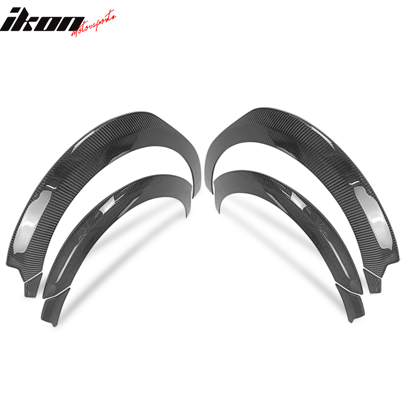 2017-2023 Tesla Model 3 Fender Flares Wheel Trim Carbon Fiber 8PC