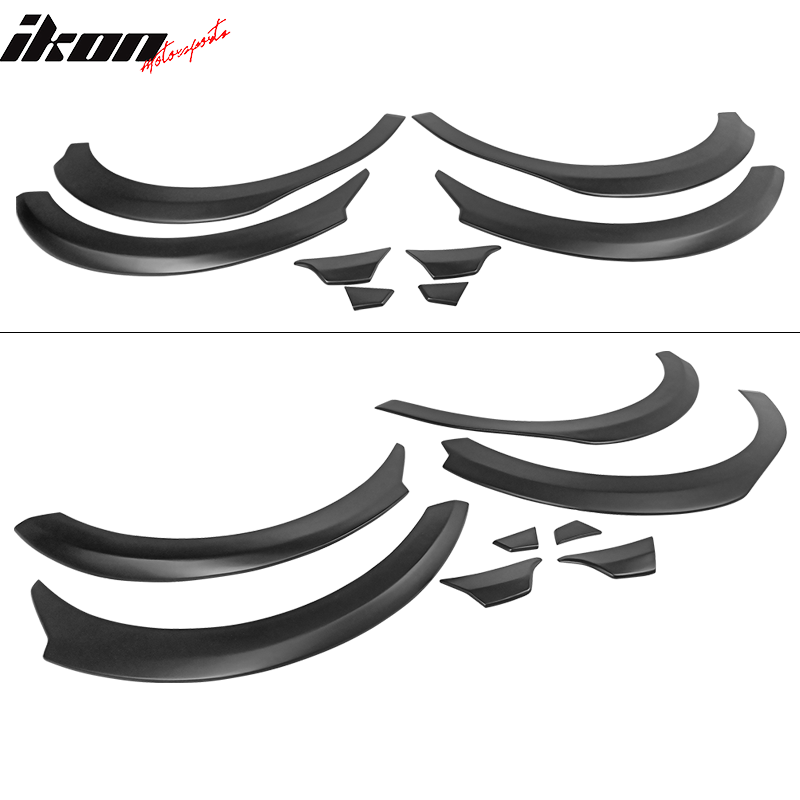 2017-2023 Tesla Model 3 Fender Flares Wheel Trim Matte Black 8PC FRP