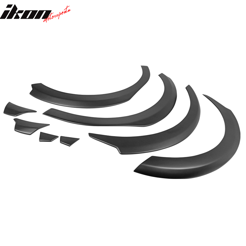 2017-2023 Tesla Model 3 Fender Flares Wheel Trim Matte Black 8PC FRP