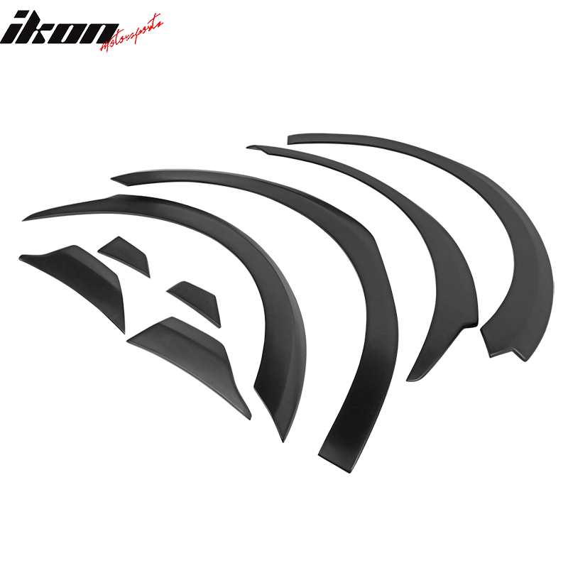 2017-2023 Tesla Model 3 Fender Flares Wheel Trim Matte Black 8PC FRP