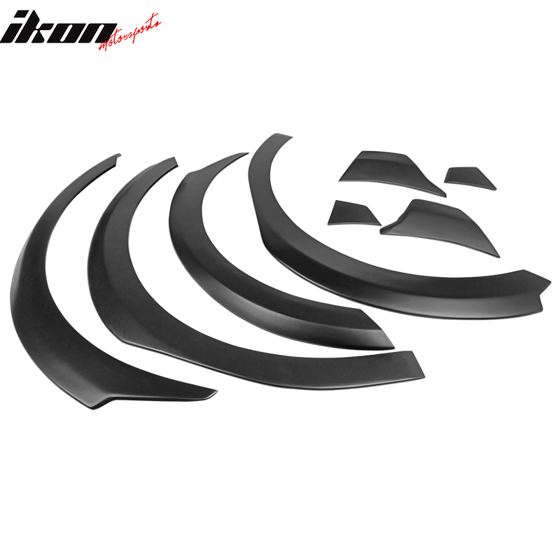 2017-2023 Tesla Model 3 Fender Flares Wheel Trim Matte Black 8PC FRP
