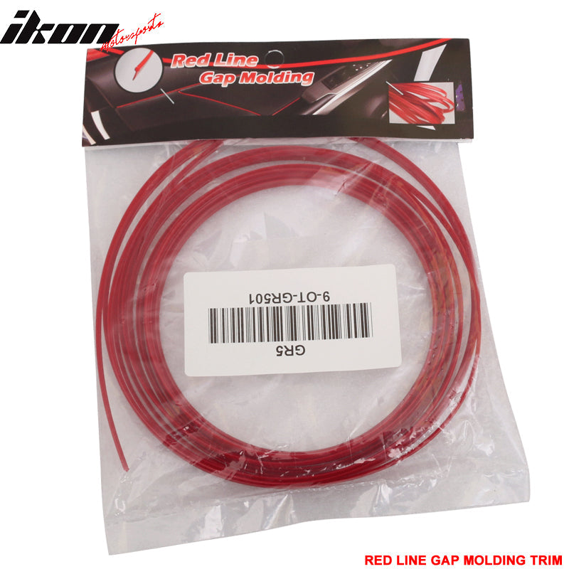 Gap Red Line Moulding Trim Edgeinterior Accessory Decor 5 Meters