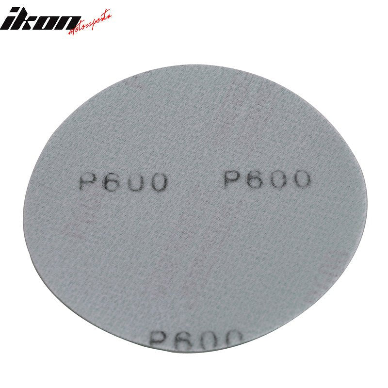 10PC Wet Dry 5in No Hole Sand Paper Disc 600 Grit Repair Sandpaper