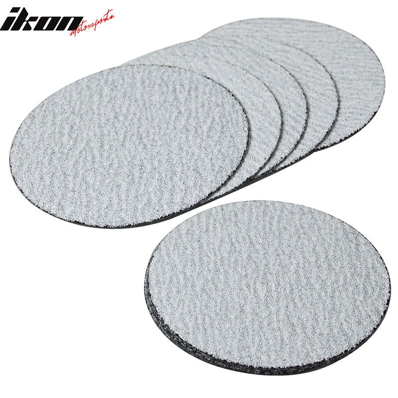100PC 5in 127mm 60 Grit Auto Sanding Disc Sandpaper Sheets Sand Paper