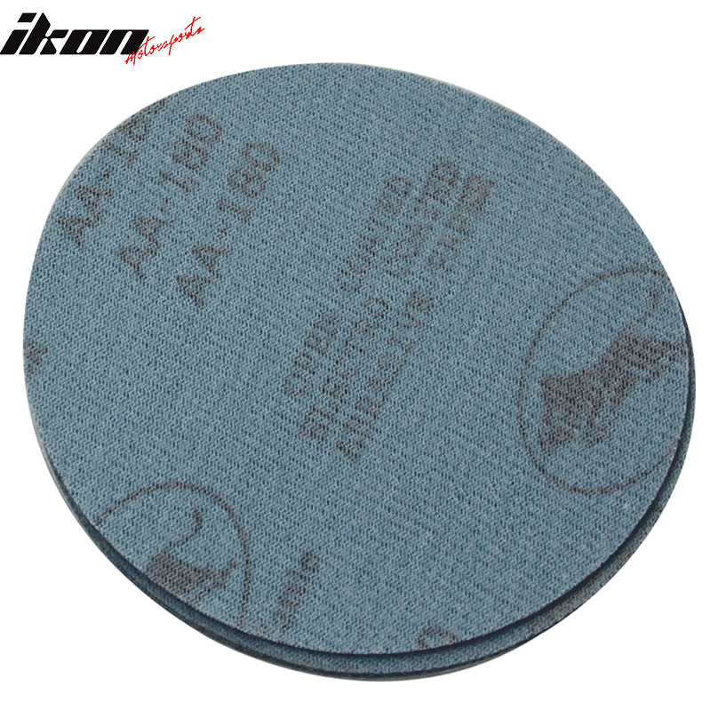 100PC 5in 127mm 180 Grit Auto Sanding Disc Sandpaper Sheets Sand Paper